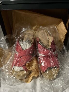 Coral Wedge Espadrille Sandals